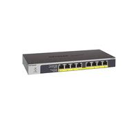 NETGEAR GS108LP Unmanaged Gigabit Ethernet (10/100/1000) Power over Ethernet (PoE) 1U Black, Grey