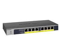NETGEAR 8 Port PoE Switch (GS108PP) | Unmanaged Gigabit Network Switch | Ethernet Splitter | 8x PoE+ @ 123W | Desktop, Wall or Rackmount