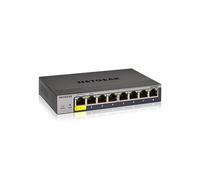 NETGEAR 8-Port Gigabit Ethernet Smart Switch (GS108T) - Managed, with 1 x PD port, Optional Insight Cloud Management, Desktop or Wall Mount, Silent Operation, and Limited Lifetime Protection