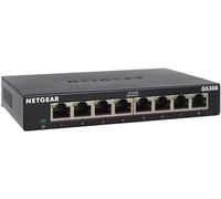 NETGEAR GS308 8-Port Gigabit Ethernet Network Switch, Hub, Internet Splitter,