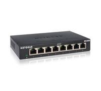 NETGEAR 8 Port Gigabit Network Switch (GS308) - Ethernet Switch - Ethernet Splitter - Plug-and-Play - Silent Operation - Desktop or Wall Mount