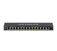 NETGEAR 16 Port PoE Switch (GS316EP) | Managed Gigabit Network Switch | Ethernet Hub | 15 x PoE+ @ 180W | SFP Uplink | Desktop or Wall Mount