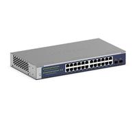 NETGEAR GS724Tv6 Managed L2+/L3 Gigabit Ethernet (10/100/1000) 1U Blue, Grey