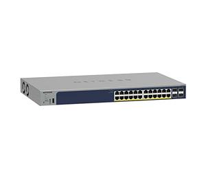 Netgear GS728TPP 28-Port PoE Gigabit Ethernet Smart Switch, Managed, Optional Insight Cloud Management, 24 x PoE+ with 380W, 4 x 1G SFP, Desktop or Rackmount and Limited Lifetime Protection