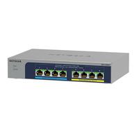 NETGEAR 8 Port 2.5GB Switch (MS108UP) | Multi-Gigabit Ethernet Ultra60 PoE Plus Switch | 4x PoE+/++ Ports at 230W | Fanless, Wifi 6 Access Point Connectivity, ProSAFE