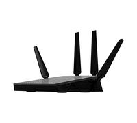 NETGEAR Nighthawk R7500-100PES X4 AC2350 Wireless 802.11ac Dual-Band Gigabit Router Quad Stream QoS 2x USB 3.0 eSATA 2350 Mbps Wave 2 Black