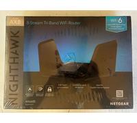NETGEAR Nighthawk Tri-Band AX8 8-Stream AX6600 WiFi 6 Router (RAX70) wireless router Gigabit Ethernet Tri-band (2.4 GHz / 5 GHz / 5 GHz) Black