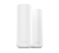 NETGEAR Orbi 370 Series Dual-Band WiFi 7 Mesh Network System for Home (RBE372) Wireless Router + 1 Extender, Security Features, 3.6 Gbps, Covers 3,000 sq. ft., 70 Devices, 2.5GB Internet Port, BE3600