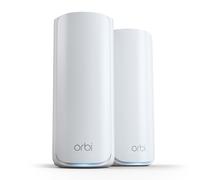 NETGEAR Orbi 770 Series Tri-band WiFi 7 Mesh System (RBE772) - Router + 1 Satellite Extender - Covers up to 5,500 sq. ft., 100 Devices - 2.5 Gig Internet Port - BE11000 802.11be (up to 11Gbps)