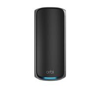 NETGEAR Orbi 970 Series WiFi 7 Mesh System, Add-on Satellite | Works with RBE972 / RBE973, Adds up to 2,700 sq ft., Up to 27 Gbps, 200 Devices, Quad-Band, Black, RBE970B