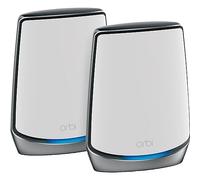NETGEAR Orbi RBK852 AX6000 WiFi 6 Mesh System Tri-band (2.4 GHz / 5 GHz / 5 GHz) Wi-Fi 6 (802.11ax) Grey, White 8 Internal