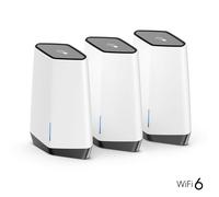 NETGEAR Orbi Pro WiFi 6 Tri-band Mesh System (SXK80B3) Tri-band (2.4 GHz / 5 GHz / 5 GHz) Wi-Fi 6 (802.11ax) Grey, White 14 Internal