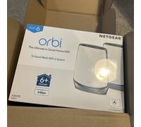 NETGEAR Orbi RBK852 AX6000 WiFi 6 Mesh System Tri-band (2.4 GHz / 5 GHz / 5 GHz) Wi-Fi 6 (802.11ax) Grey, White 8 Internal
