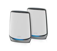 NETGEAR Orbi RBK852 AX6000 WiFi 6 Mesh System Tri-band (2.4 GHz / 5 GHz / 5 GHz) Wi-Fi 6 (802.11ax) Grey, White 8 Internal