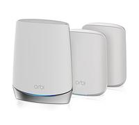 NETGEAR Orbi Whole Home Tri-Band Mesh WiFi 6 System (RBK653) - Router with 2 Satellite Extenders, Coverage Up to 6,000 Square Feet, 40 Devices, AX3000 (Up to 3Gbps)