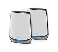 NETGEAR Orbi Whole Home Tri-band Mesh WiFi 6 System (RBK852) - Router with 1 Satellite Extender | Coverage up to 5,000 sq. ft., 100 Devices | AX6000 (Up to 6Gbps)