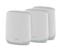 NETGEAR Orbi Whole Home Tri-Band WiFi 6 Mesh Network System (RBK753P) - Router with 2 Satellite Extenders - Security Features - Coverage up to 7,500 sq. ft., 75 Devices - AX5200 (Up to 5.2Gbps)