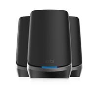NETGEAR RBKE963B ORBI AX11000 Quad-band Wi-Fi 6E Router ( & 2 Extenders) - Black