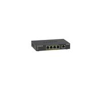 NETGEAR PoE Switch 5 Port Gigabit Ethernet Plus Network Switch, GS305P, with 4 x PoE+, 63W, Desktop or Wall Mount