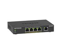NETGEAR PoE Switch 5 Port Gigabit Ethernet Plus Network Switch (GS305PV3) - with 4 x PoE+ @ 63W - Desktop or Wall Mount