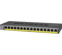 NETGEAR GS116PP Unmanaged Gigabit Ethernet (10/100/1000) Power over Ethernet (PoE) Black