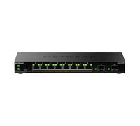 NETGEAR S350 Series 10-Port Gigabit Ethernet PoE+ Smart Managed Essentials Switch - 8 x 1G PoE+ @ 55W, 2 x 1G Dedicated SFP - Desktop or Wall-Mount (GS310TPv2)