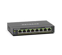 NETGEAR - SWITCH 8-PORT 1G POE+ SWITCH 124 W SMART MANAGED PLUS,black 8 Port 8