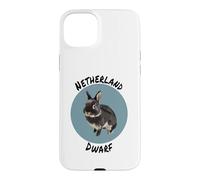 Netherland Dwarf Rabbit Cute Compact Bunny Art Case for iPhone 15 Plus