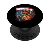 Netherland Flag Nederland Dutch Pride Tiger Dutch Roots PopSockets Adhesive PopGrip