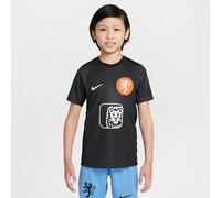 Netherlands Academy Pro Older Kids' Nike Dri-FIT Football Pre-Match Short-Sleeve Top - Black - Polyester L