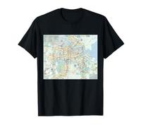 Netherlands - Amsterdam - All Routes Map - HD T-Shirt