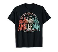 Netherlands Amsterdam Cycling Bike Bicycle Dutch City Town T-Shirt