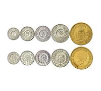 Netherlands Antilles 5 Mixed Coins | 1 Cent to 1 Gulden | Netherlands Antillean Currency Since 1952