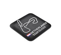 Netherlands Circuit Zandvoort Coaster - Racing Track Layout - Formula - Moto - Grand Prix - Gift Ideas - Motorsport Art Decor - Dutch GP - Race Enthusiast Memorabilia - Coffee Tea Square Placemat