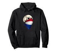 Netherlands dutch flag skull Pullover Hoodie