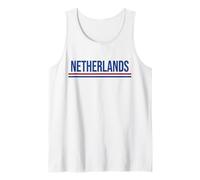 Netherlands Flag Band Nederland Athletic Sporty Jersey Style Tank Top