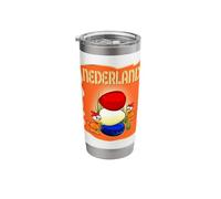 Netherlands Flag Dutch Chicken Holland Nederland Stainless Steel Insulated Tumbler