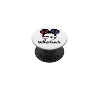 Netherlands Flag Girls Proud Dutch Fans Supporters PopSockets Adhesive PopGrip
