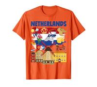 Netherlands Flag Outfit Idea For Kids & Holland Dutch Flag T-Shirt