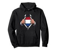 Netherlands Flag Ripped Graphic Dutch Pride Roots Pullover Hoodie