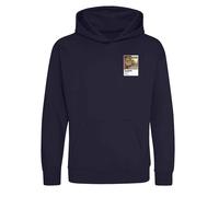 Netherlands Football Cool Bunny Frame Kids Hoodie - Navy / 18-24 months