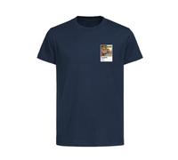 Netherlands Football Cool Bunny Frame Kids T-Shirt - Navy / S Men