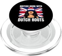 Netherlands Girl Heritage British Born Dutch Roots Pride PopSockets PopGrip for MagSafe