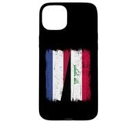 Netherlands Iraq Half Flag Dutch Iraqi Jersey Case for iPhone 15 Plus