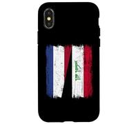 Netherlands Iraq Half Flag Dutch Iraqi Jersey Case for iPhone X/XS