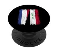 Netherlands Iraq Half Flag Dutch Iraqi Jersey PopSockets Adhesive PopGrip