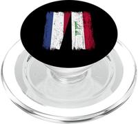 Netherlands Iraq Half Flag Dutch Iraqi Jersey PopSockets PopGrip for MagSafe