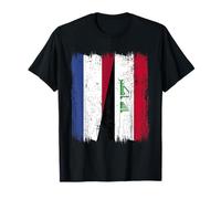 Netherlands Iraq Half Flag Dutch Iraqi Jersey T-Shirt