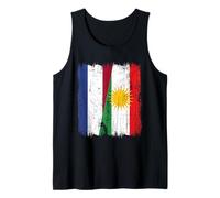 Netherlands Kurdistan Half Flag Dutch Kurdish Jersey Tank Top