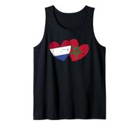 Netherlands Morocco Hearts Flag Dutch Moroccan Friendship Tank Top